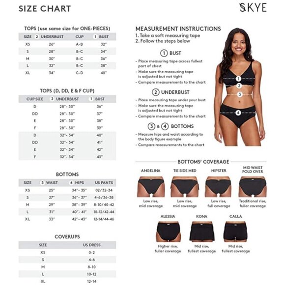 NWOT Skye black & multicolour print bikini bottom - Picture 7 of 7